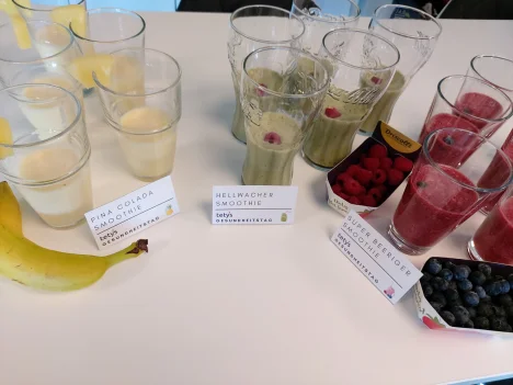 Gesunde Erfrischungen zum 1. tetys Gesundheitstag 